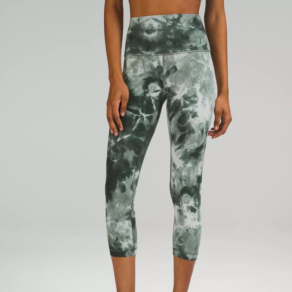 Lululemon Align High-Rise Crop Legging 23" Diamond Dye Starlight Spruce Size 8